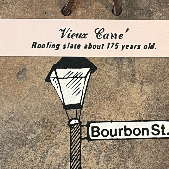 New Orleans Bourbon Original Street Art Plaque on Slate - Picture 4 of 13